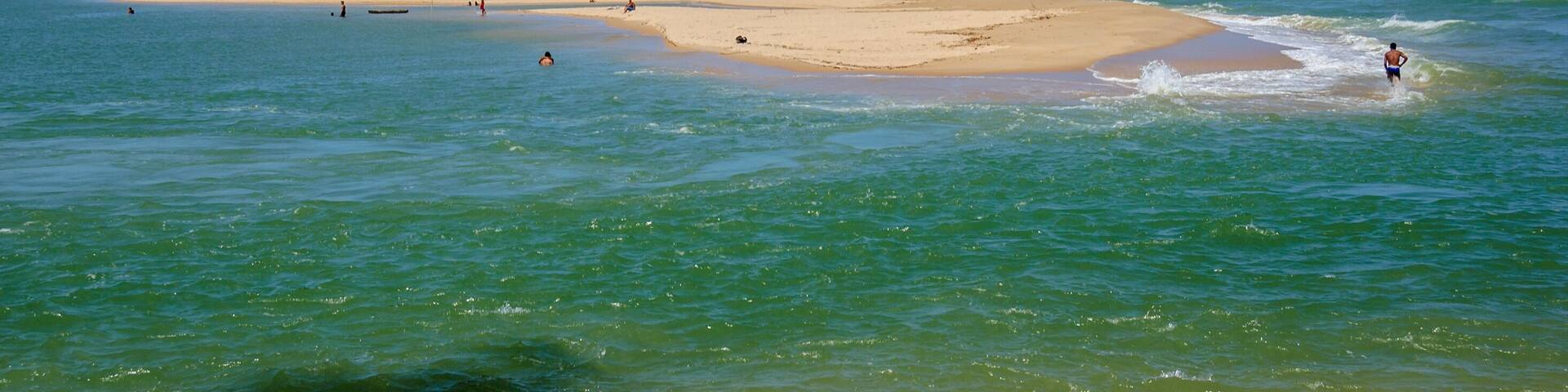 Waves at Barra de Gramame Beach, João Pessoa, Paraiba, Brazil on December 8, 2004.
