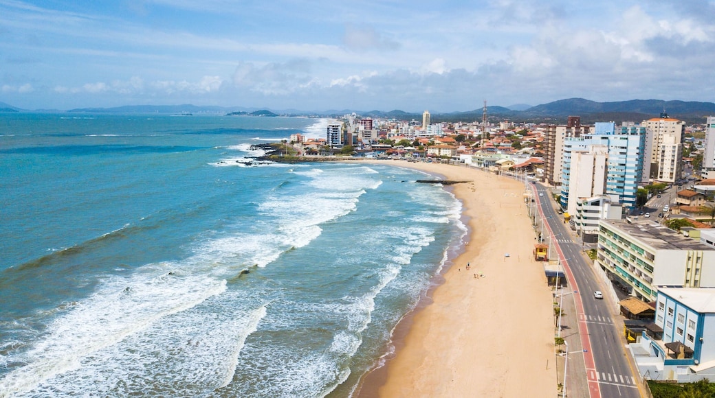 Barra Velha SC. Aerial view of Barra Velha Central Beach in Santa Catarina, Brazil