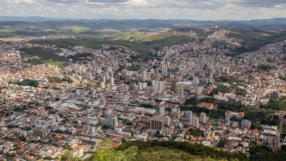 Poços de Caldas, Minas Gerais, Brasil: Vista panorâmica da cidade de Poços de Caldas