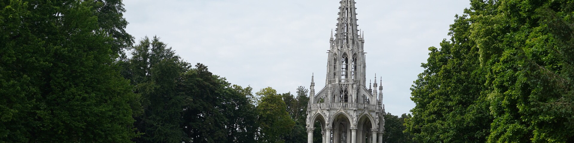 Closeup shot of the monument of Leopold I, Brussels, Belgium