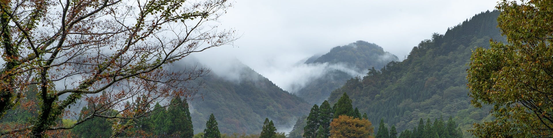 Ainokura showing a small town or village and landscape views