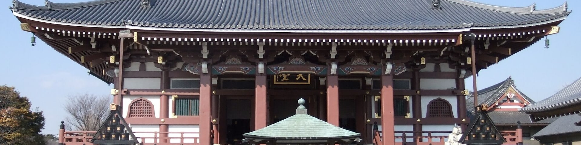 Soshi-dō (founder's hall) of Ikegami Honmon-ji temple in Ota-ku, Tokyo, Japan