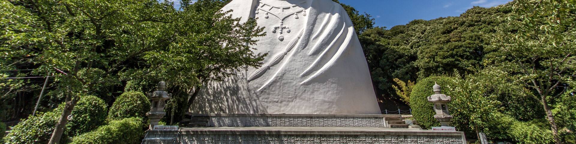 Ofuna Kannon statue in Kanon-ji Temple. Located in Kamakura Distrrict, Japan.