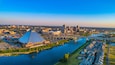 Memphis, Tennessee, USA Downtown Skyline Aerial