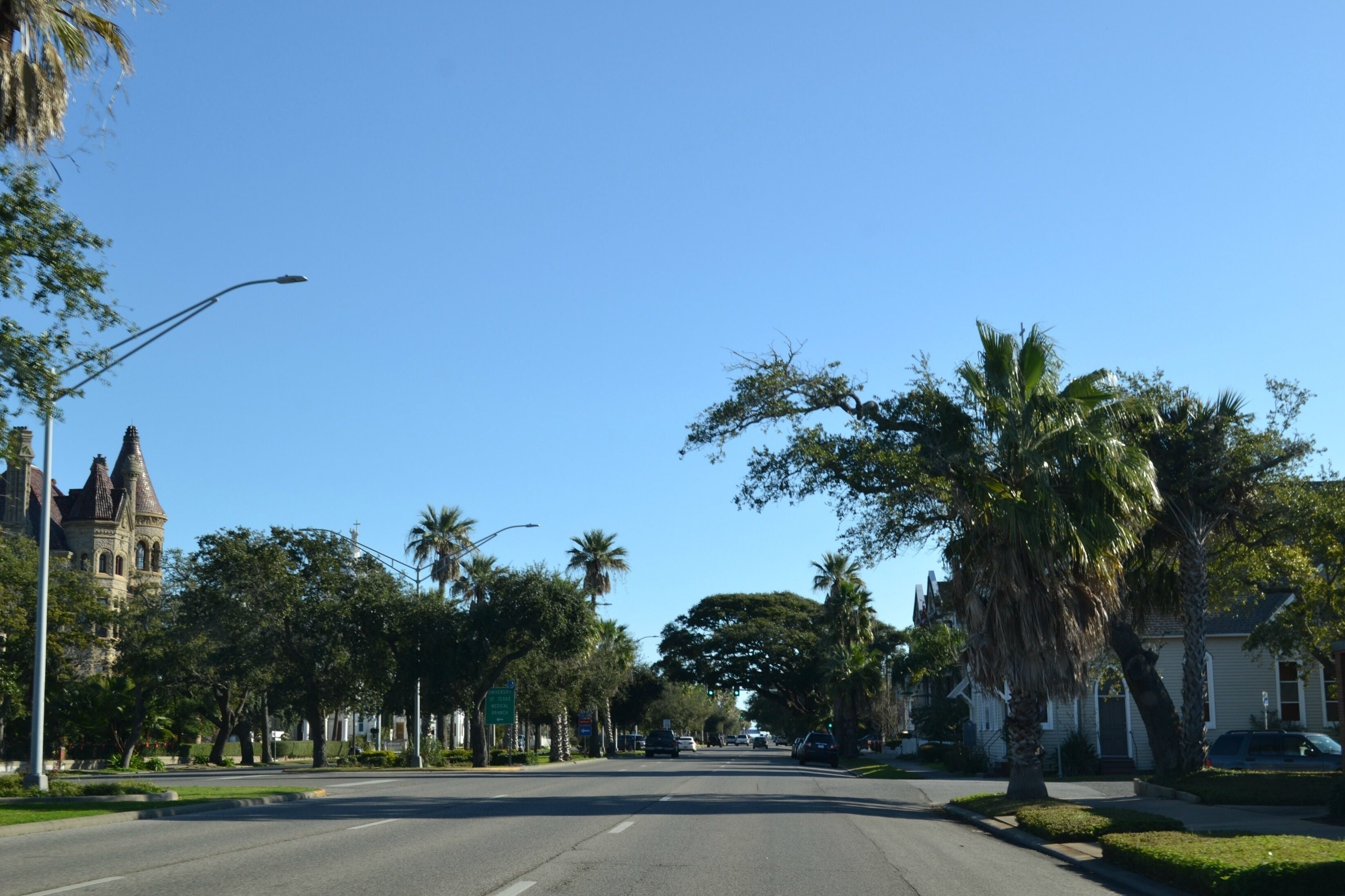 Seawall boulevard, galveston island, texas