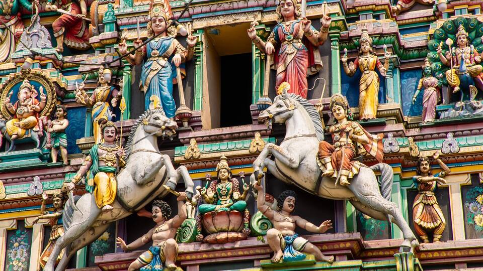 Sri Maha Mariamman Temple featuring heritage elements