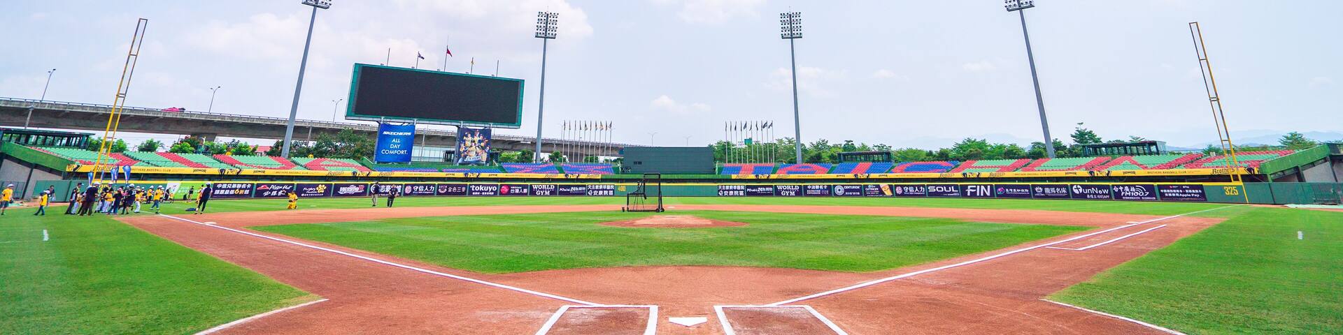 Taichung, Taiwan - Apr 14 2018 in Taichung, Taiwan. Taichung Intercontinental Baseball Stadium