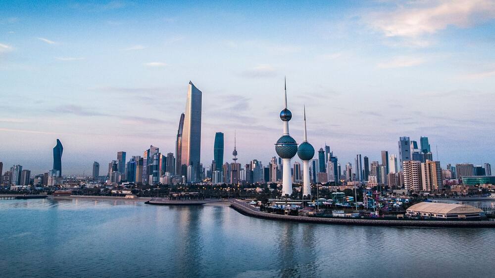 Panorama Kuwait Tower Day Light