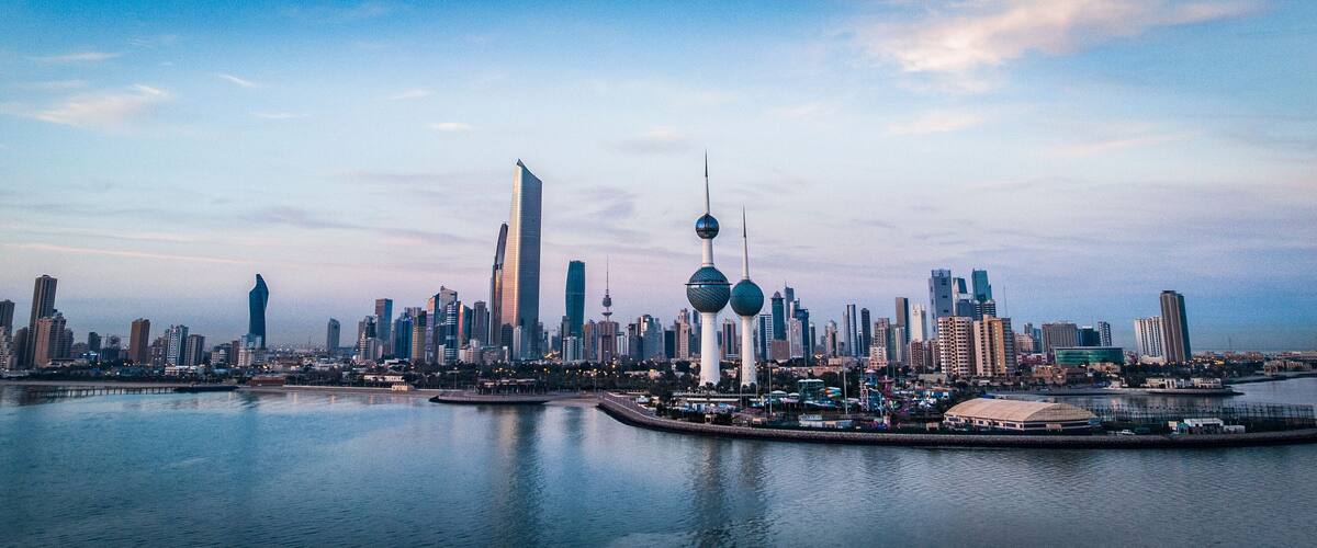 Panorama Kuwait Tower Day Light