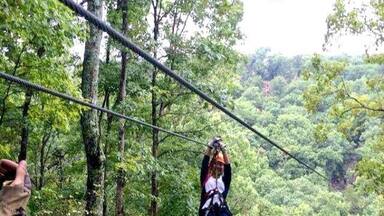 Ziplining was totally the most adventurous thing I've ever done and it was totally worth the $$ ๐ Check this post out on my blog: www.ginnywhowanders.blogspot.com under TRAVELS ๐ #blogger #travelblogger #wanderlust #worlderlust #lifestyleblogger #ginnywhowanders #funtimes #eurekasprings #Arkansas