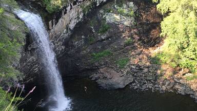 Nice Summer dip in this gorgeous waterfall!