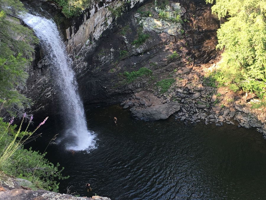 Nice Summer dip in this gorgeous waterfall!