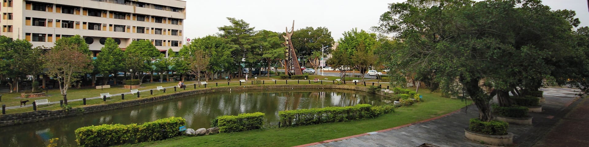 Fir Pond located north of the Cultural Center, Chiayi City, Taiwan.