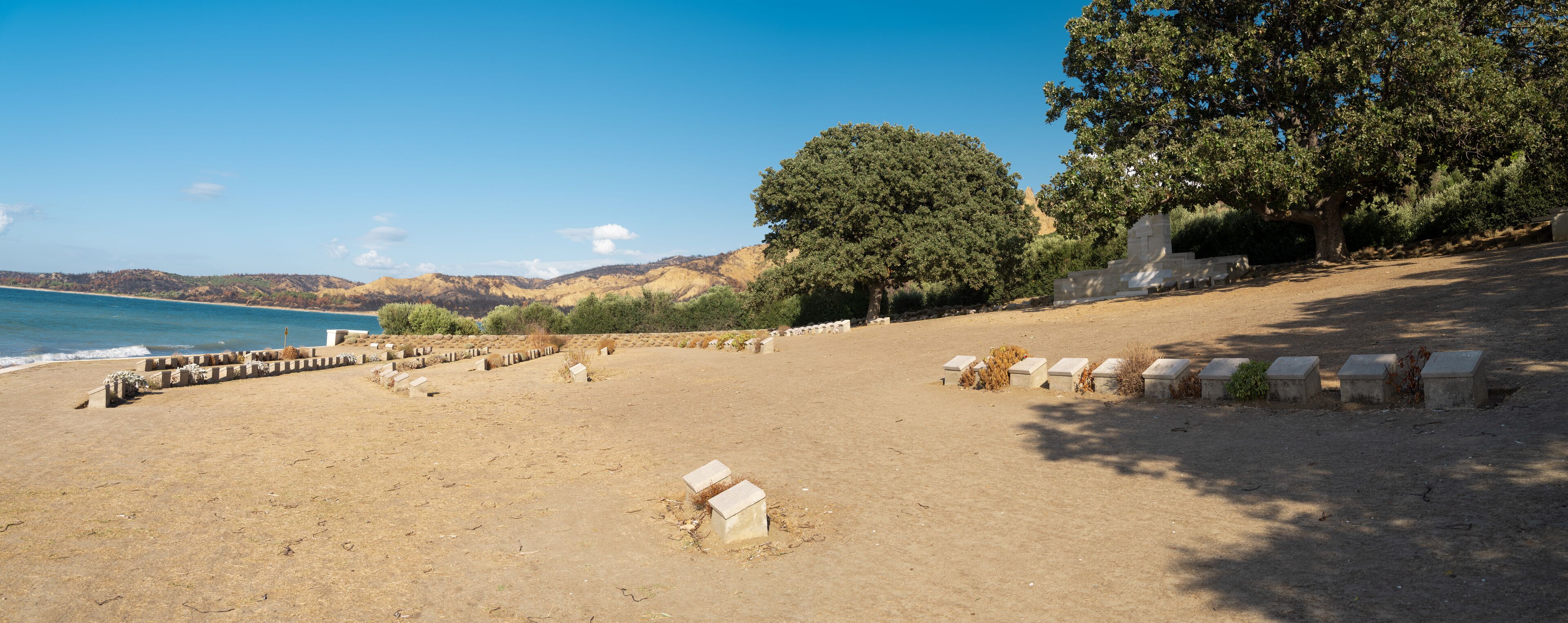 Anzac Cove Monument. The place where the Battle of Gallipoli was fought. 4k video