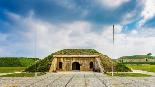 Ertugrul Bataryasi in sunrise Canakkale Province