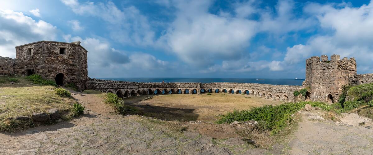 Rumeli Feneri Castle view in Istanbul