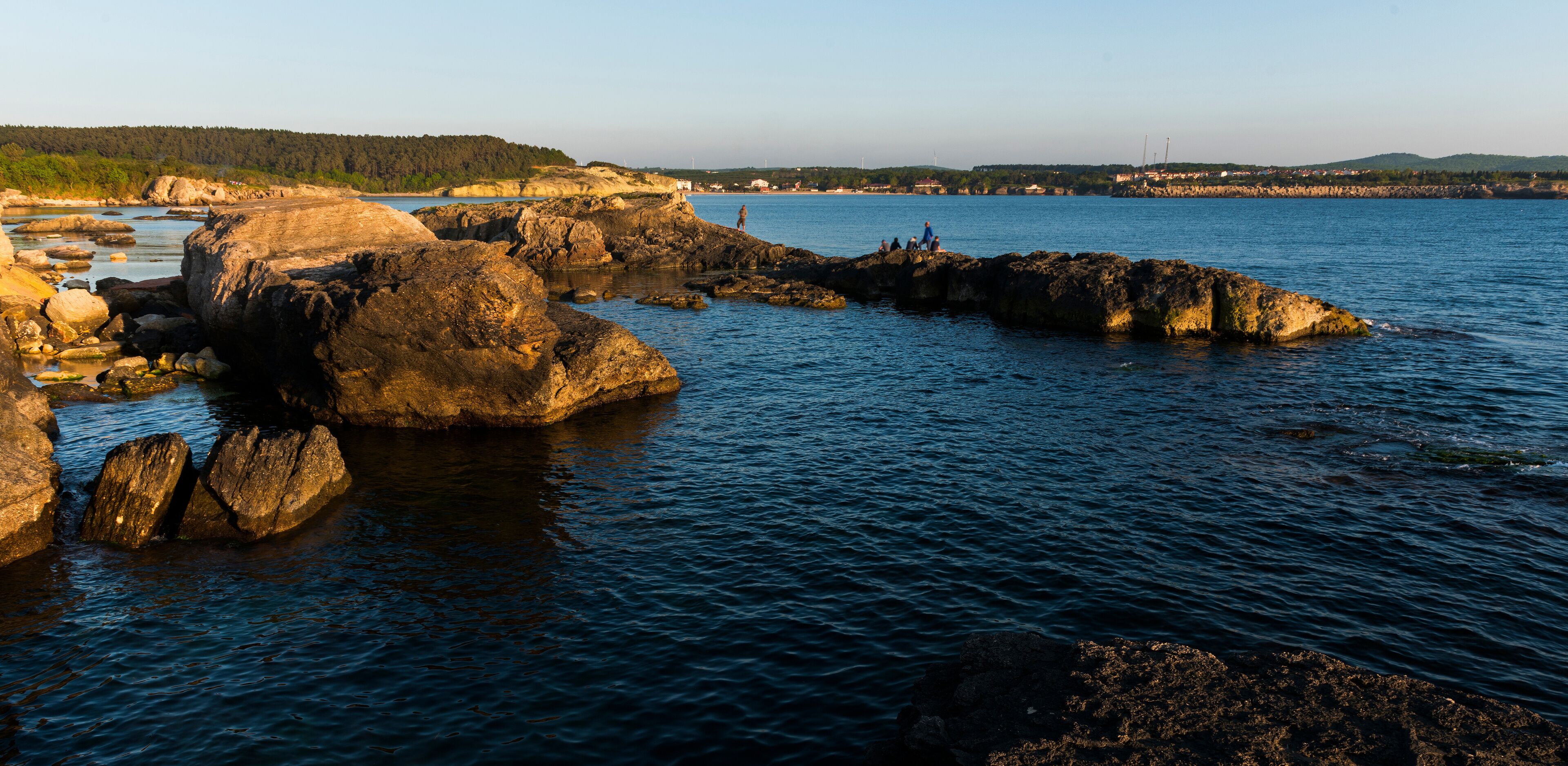 Kefken Pink Rocks (Pembe Kayalar) in Kocaeli, Turkey.