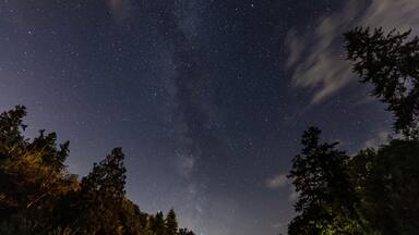 Night sky at Penrose Point.
