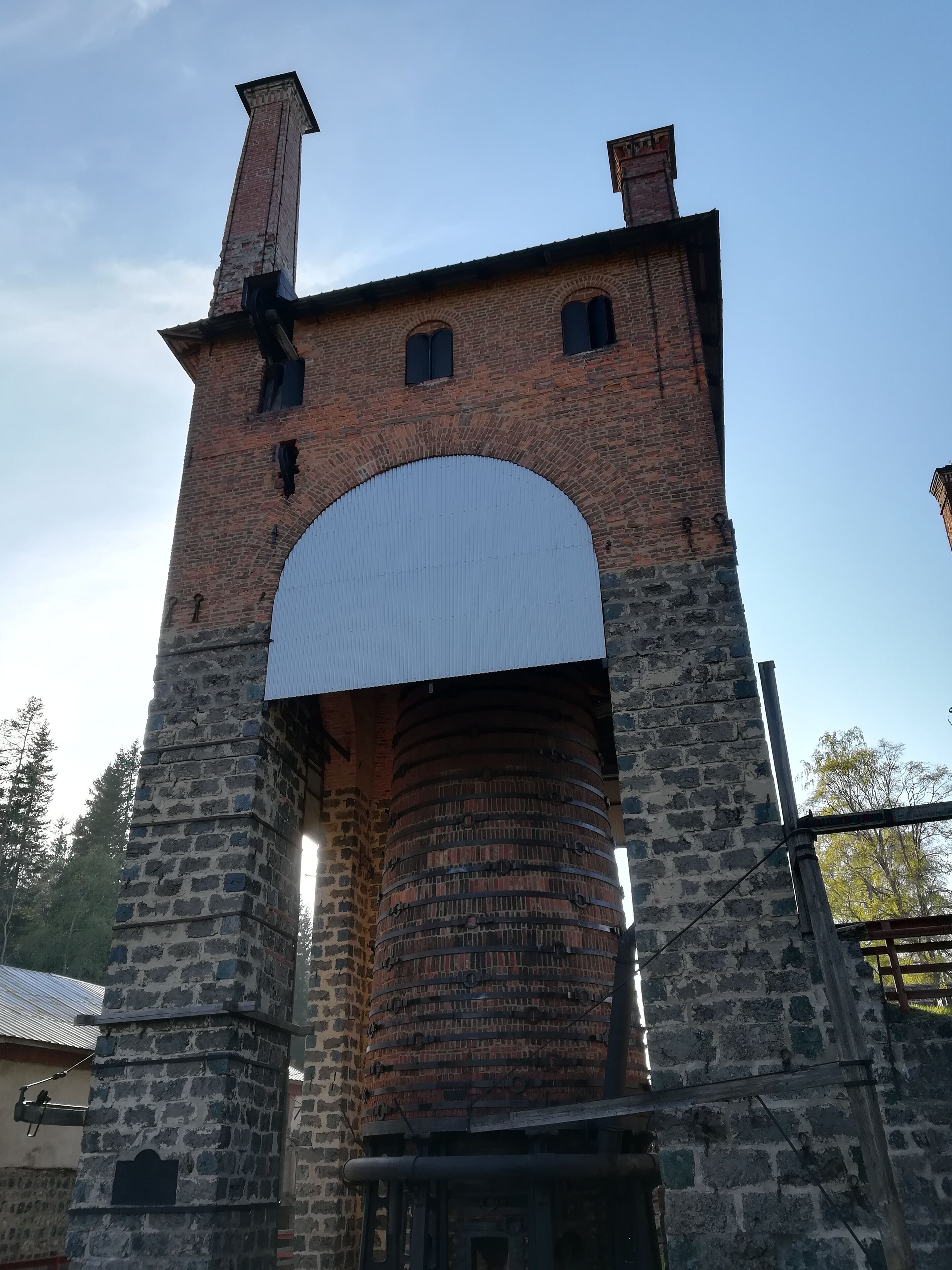 The main furnace at the Iron Works in Galtstrom. Worked from 17th Century until early 20th Century.