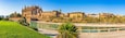 Spain Palma de Majorca historic city center panorama view