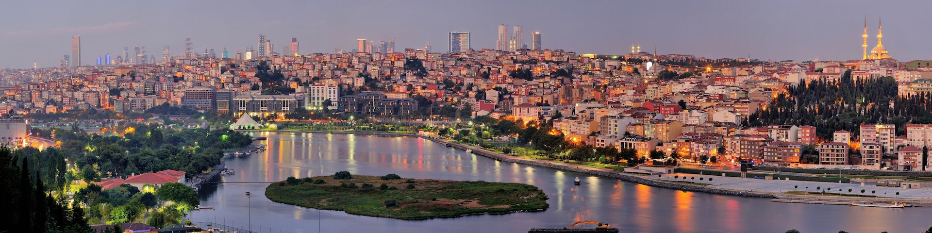 Golden Horn panorama from Pierre Loti, Istanbul, Turkey
