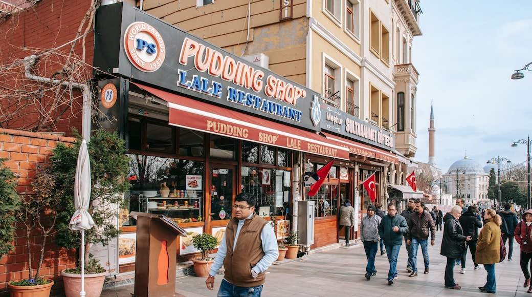 Eminönü which includes signage and street scenes