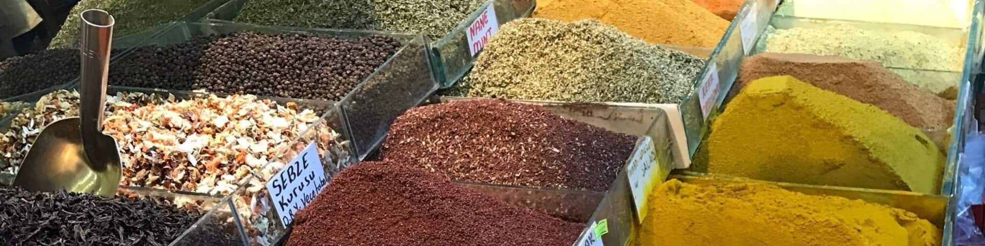 A small bazaar, called Egyptian Bazaar, in Istanbul that similar to the famous Grand Bazaar. #Red spices and other #colourful handmade ceramics, flower scarfs, and don't forget the variety flavour of Turkish delights!