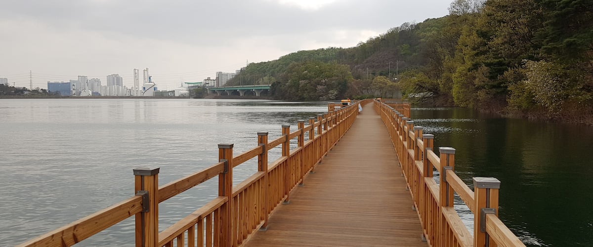 기흥호수 둘레길 물위의 다리