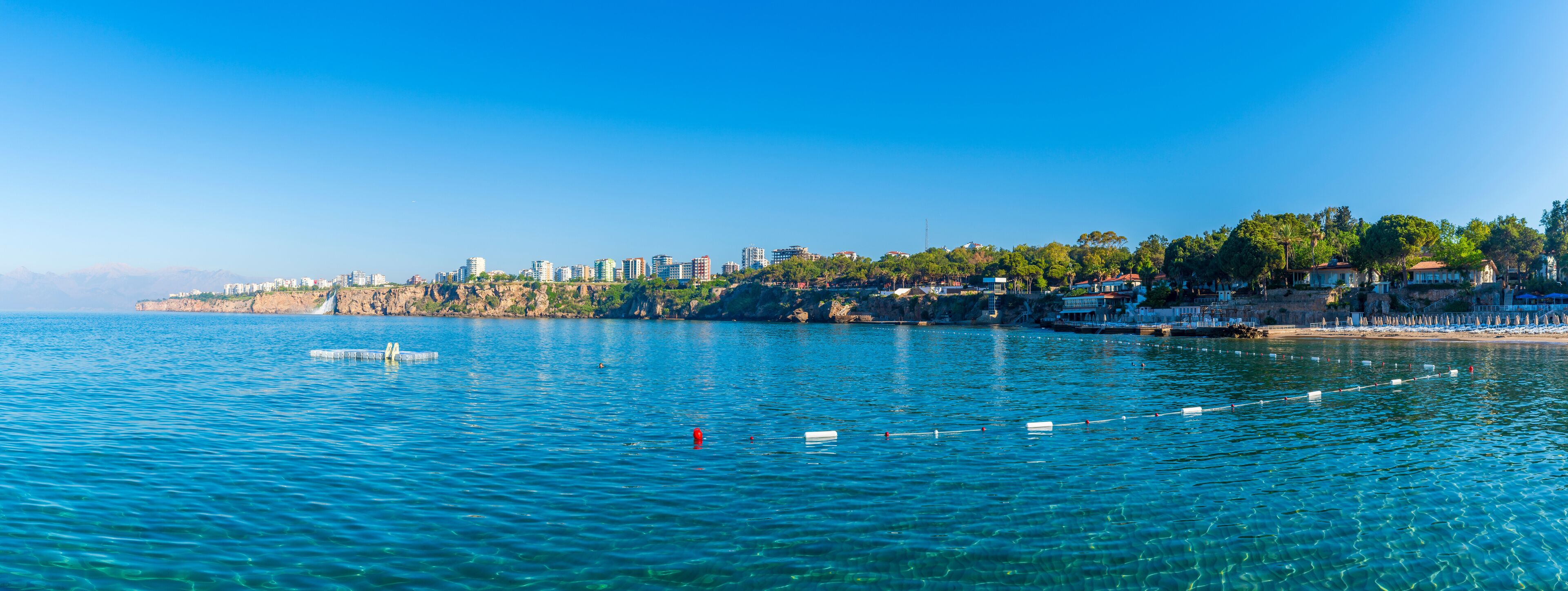 Coastal view of Antalya City in Turkey