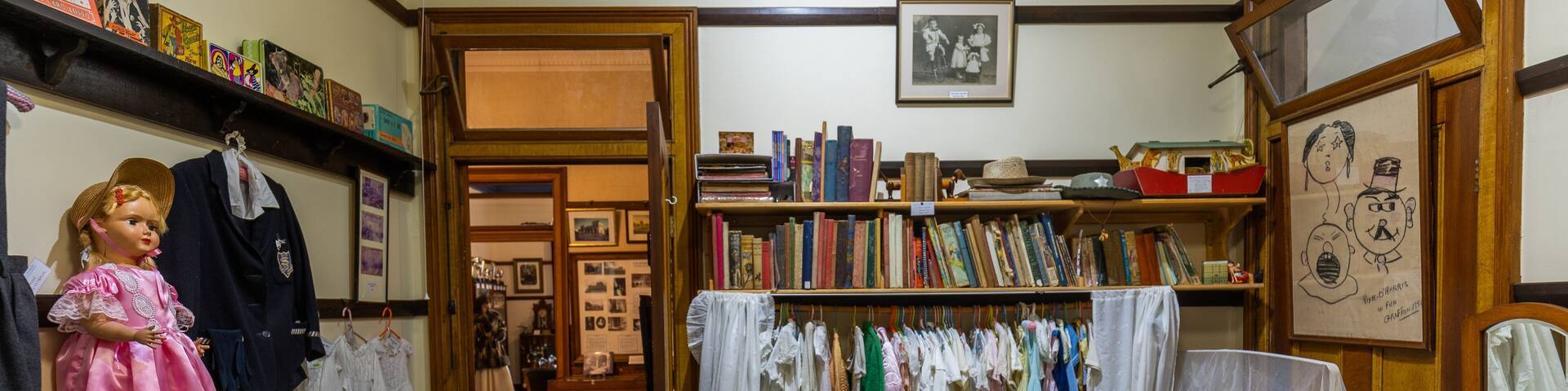 Clarence River Historical Society showing interior views