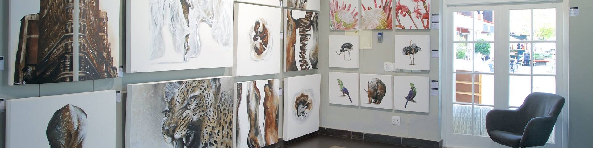 Franschhoek featuring interior views and art