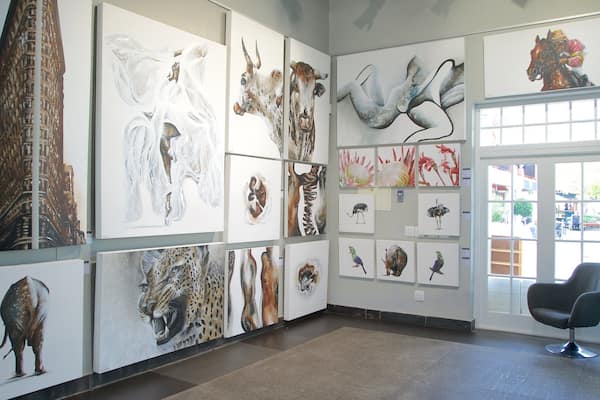 Franschhoek featuring interior views and art