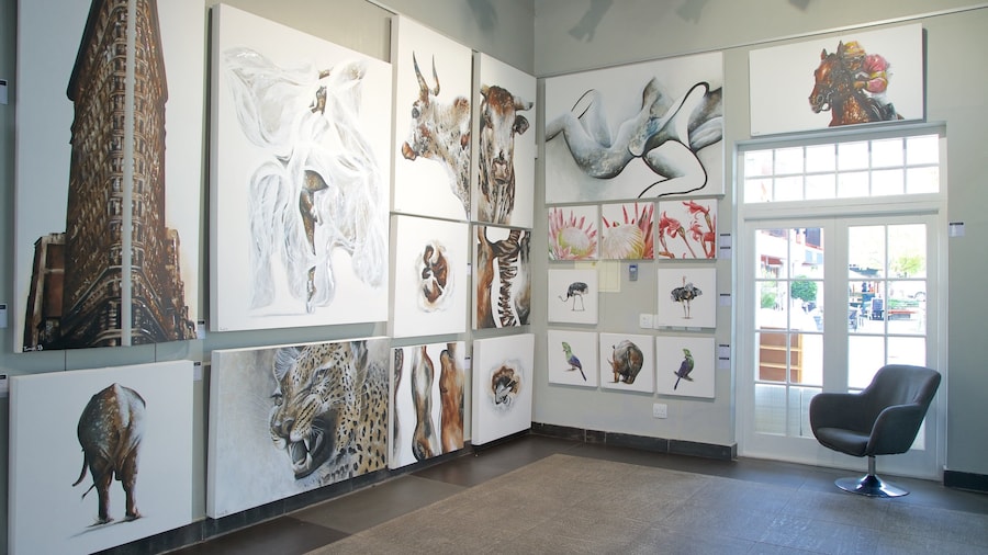 Franschhoek featuring art and interior views