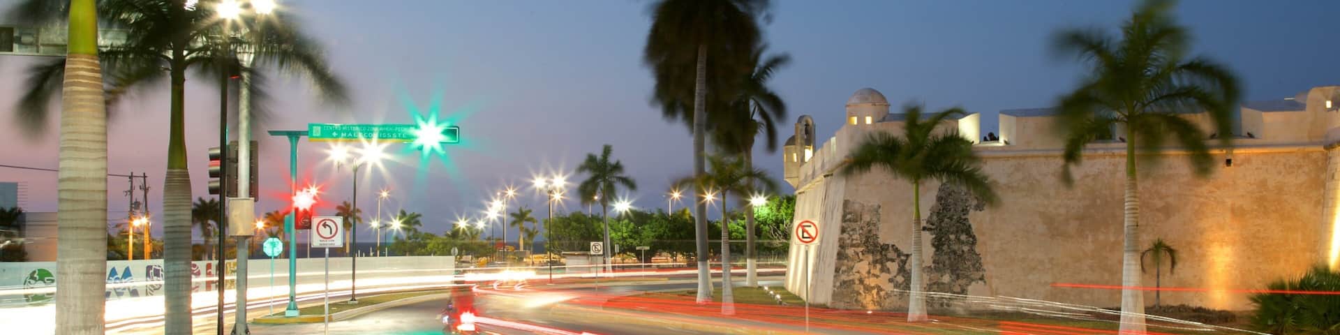 Campeche que incluye escenas nocturnas