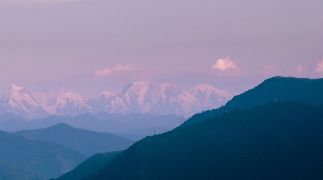 Gongga Mountain viewed from a distance