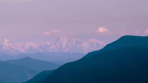 Gongga Mountain viewed from a distance