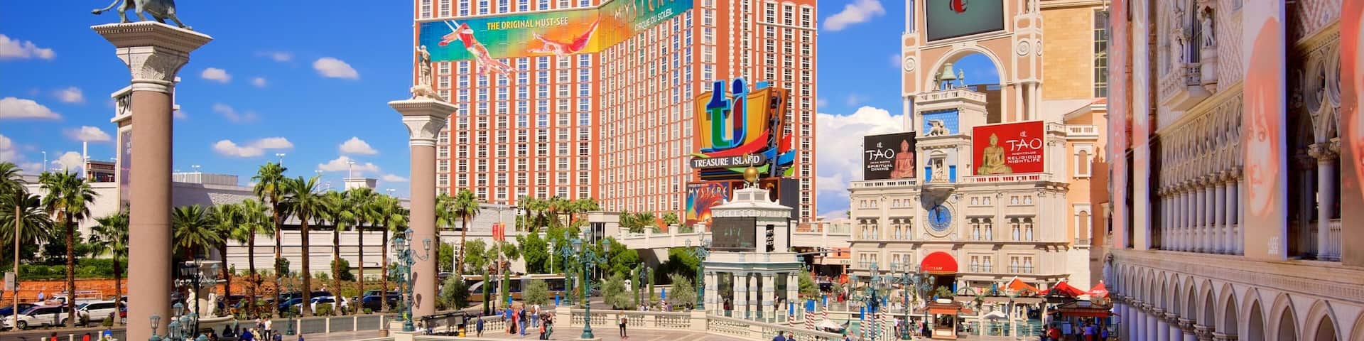 Las Vegas which includes signage and a casino