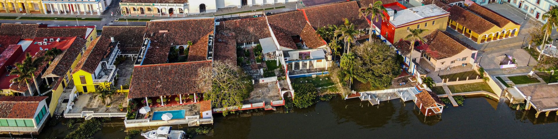 Tlacotalpan town in Veracruz, Mexico