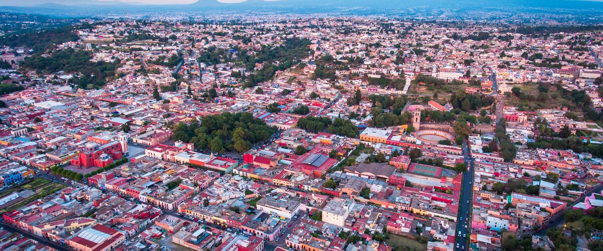 Aerial view of Tlaxcala