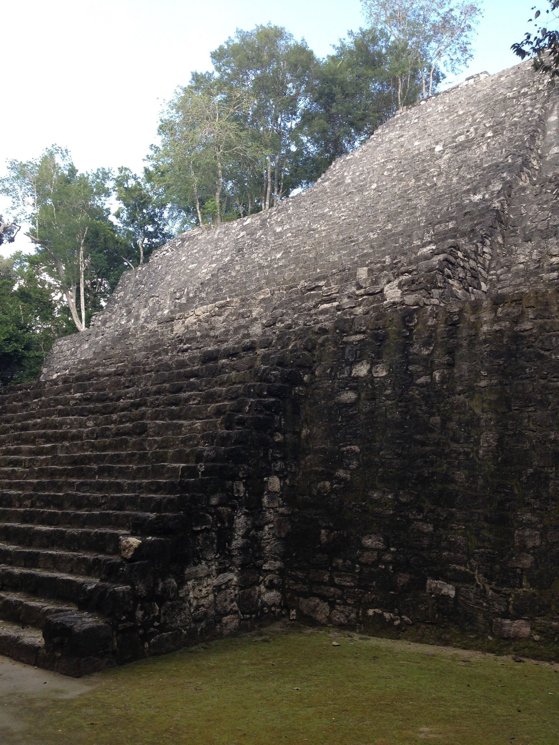 Mayan ruins deep in the jungle.