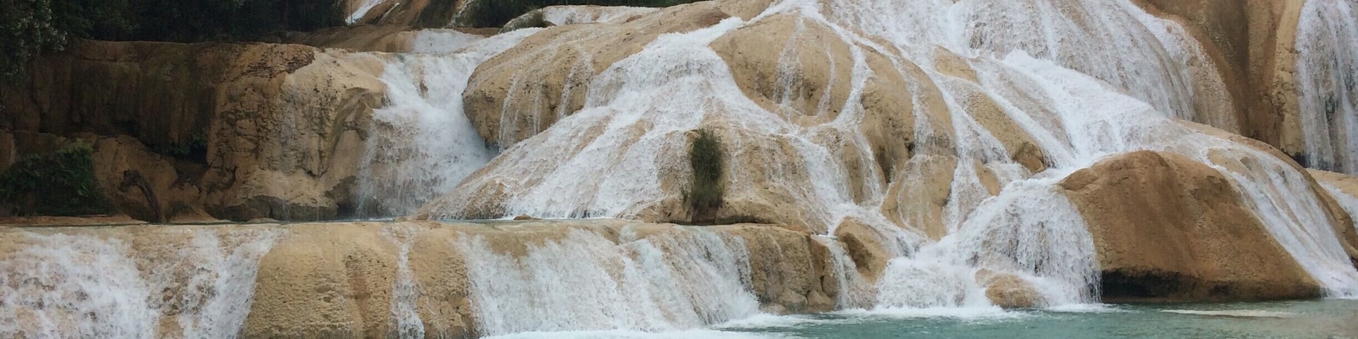 What an incredible set of falls stair-stepping down for about half a mile. What a great swim as well. We went in February after a rainy morning and had the falls to ourselves.