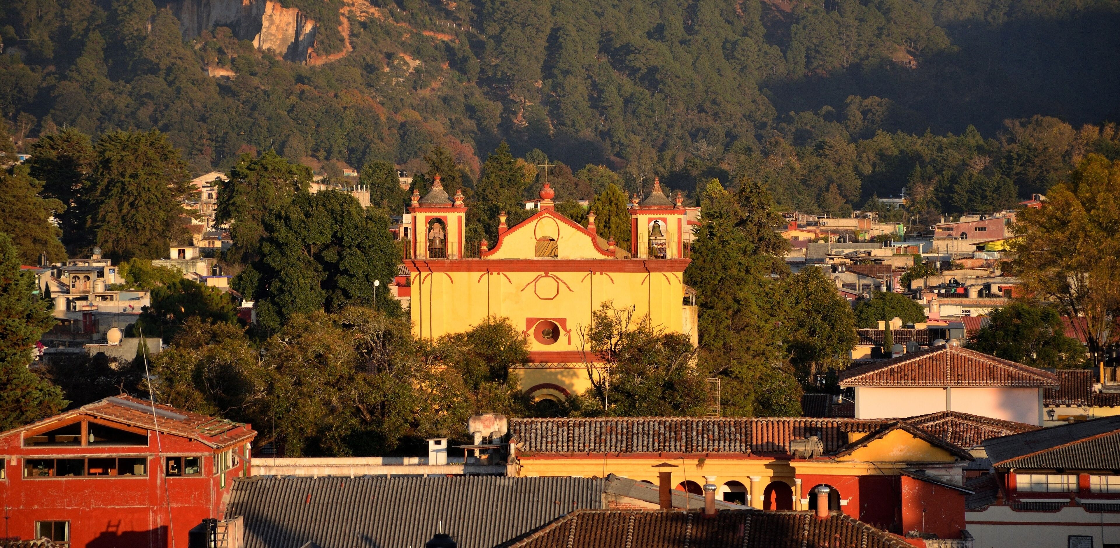 Streets and Buildings of San Cristobal de las Casas In Chiapas, Mexico