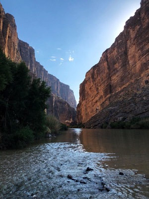 Recently taken up kayaking and have enjoyed the different perspective I get from the water. Recently took a 24 mile trip down the Rio Grande. We made it out of the canyon as the sun was setting and had a fantastic view of the canyon behind us. #nationalparks #nature
