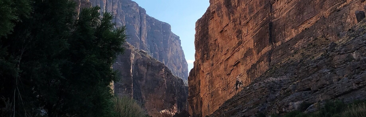 Recently taken up kayaking and have enjoyed the different perspective I get from the water. Recently took a 24 mile trip down the Rio Grande. We made it out of the canyon as the sun was setting and had a fantastic view of the canyon behind us. #nationalparks #nature