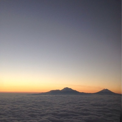 Sunrise up above. easy like sunday morning.