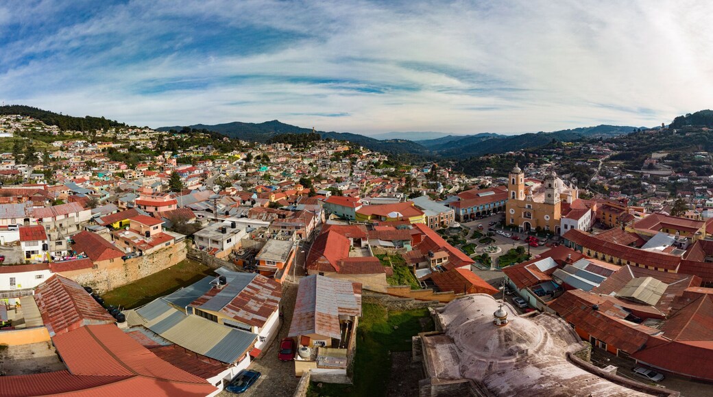 Aerial view of Real del Monte in Mexico