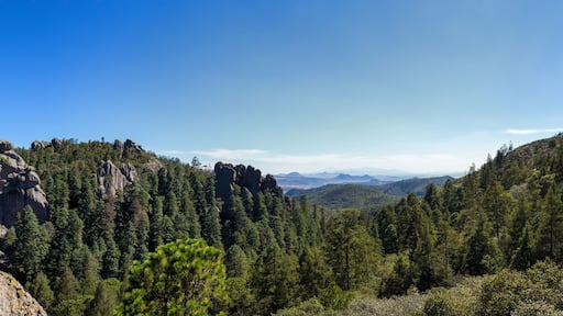 Mountain abyss at night in Peñas Cargadas Hidalgo - El Chico National Park Mexico
