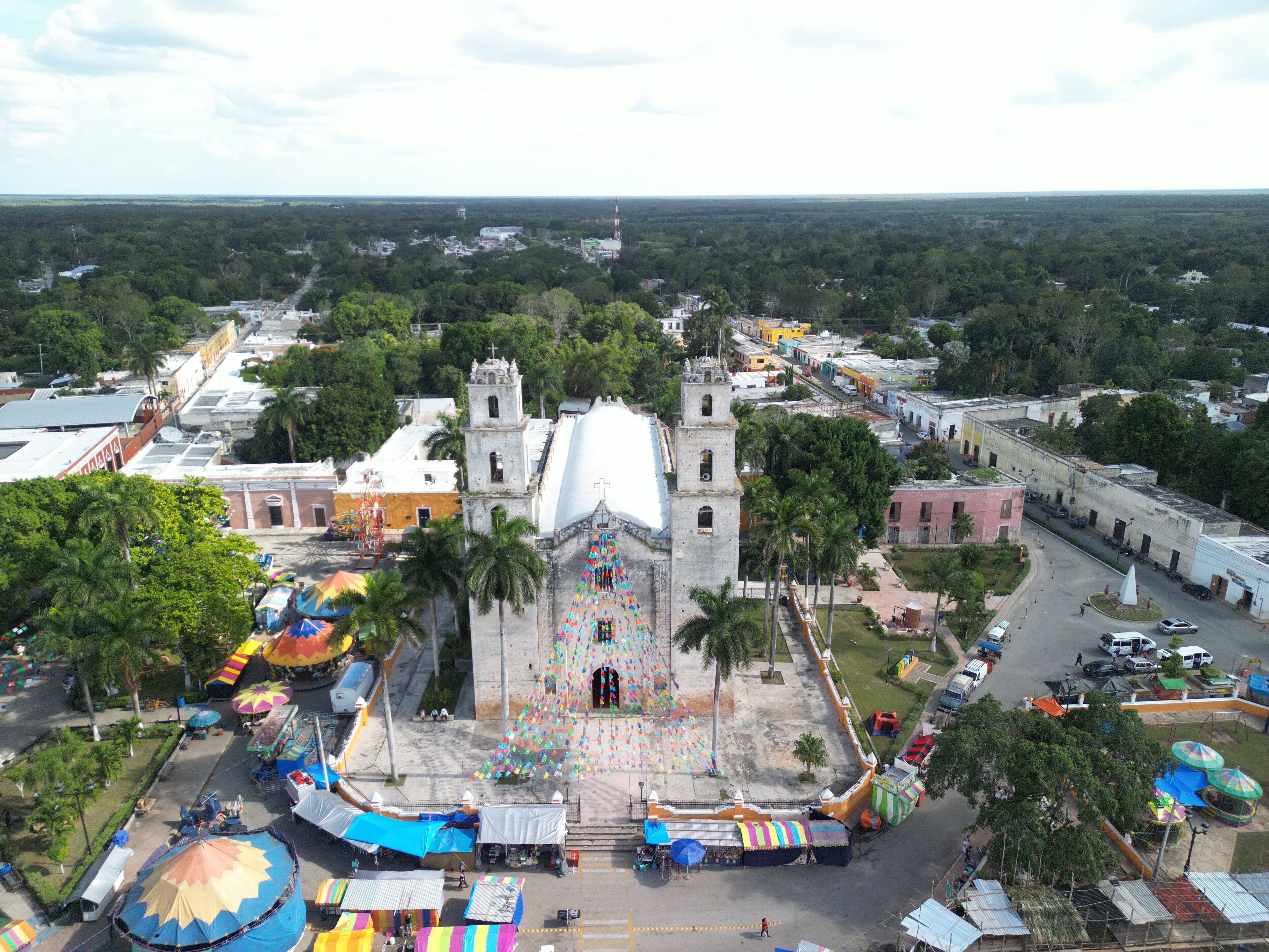 espita, yucatan mexico aerial