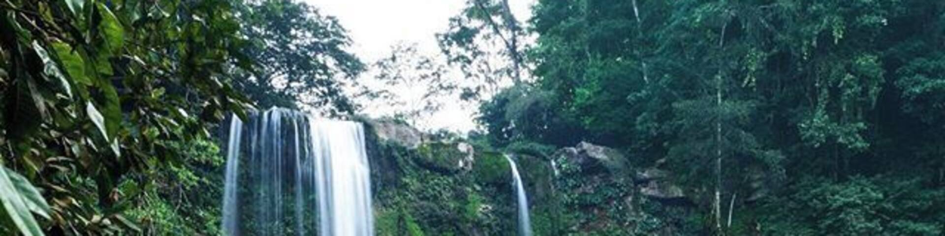The Misol-Ha waterfall in Chiapas, Mexico. We only had 30 minutes, but we could easily spend a couple hours here! #Waterfall #Nature #Mexico #Chiapas #Hiking