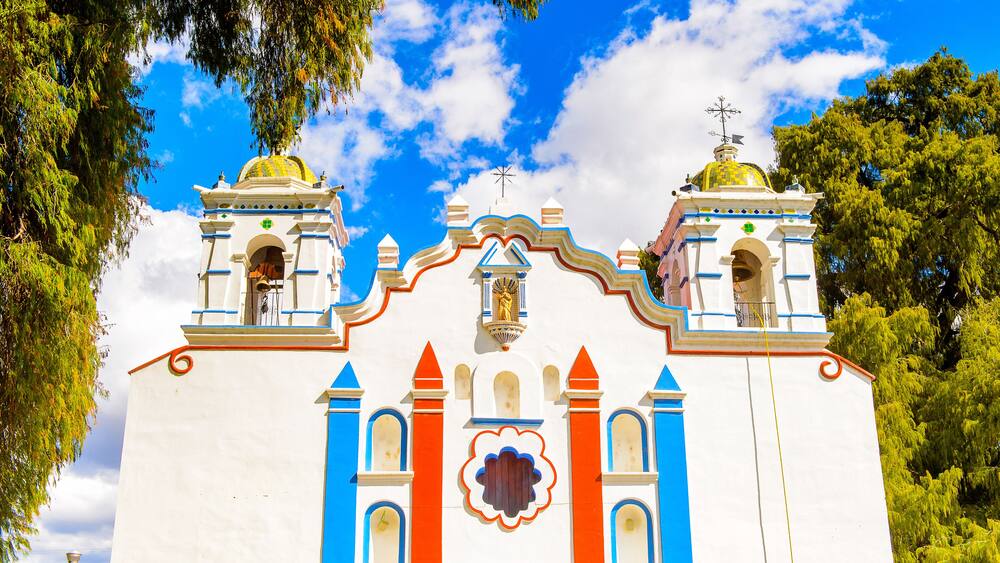 Temple of the Virgin Mary of the Assumption,Santa Maria del Tule, Oaxaca, Mexico.